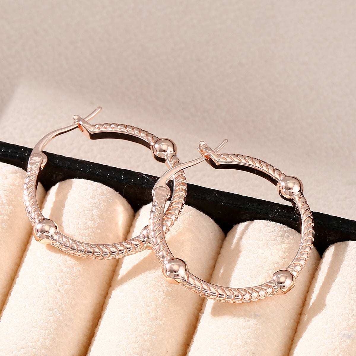 Europese Retro-sfeervolle Geometrische Ronde Grote Oorbellen voor Unisex