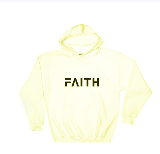 Faith Letter Print Dames Hoodies