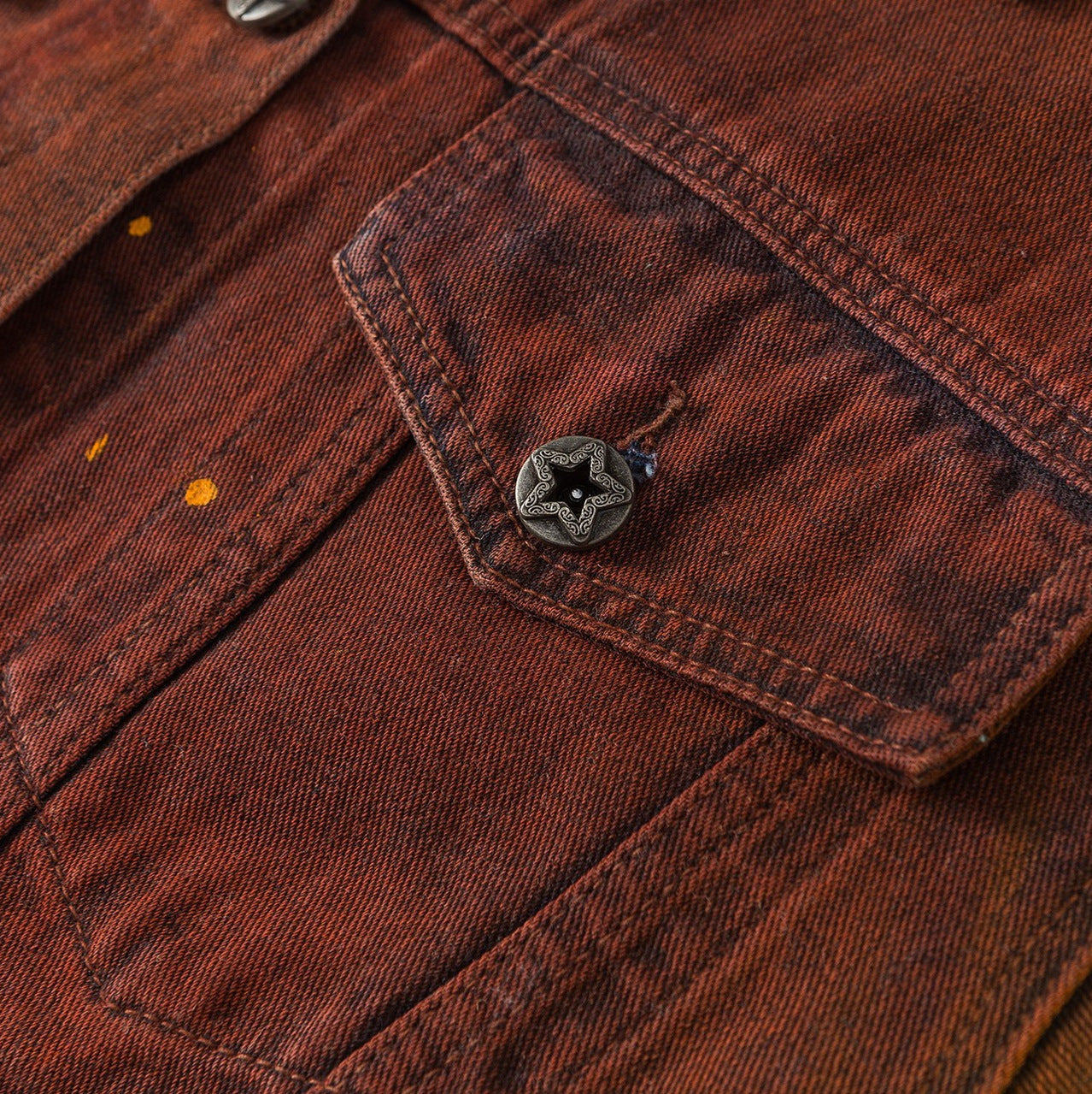 Amerikaanse Retro Gardient Losse Spijkerjacket met Knoopsluitng en Zakken voor Dames & Heren