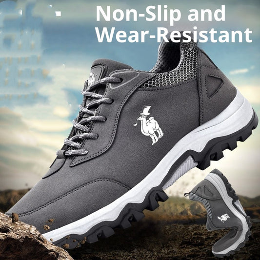 Europese en Amerikaanse Casual Lichtgewicht Outdoor Sneakers met Vetersluiting voor Heren