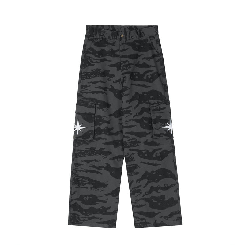 American Designer High Street Camouflage Jeans voor Heren