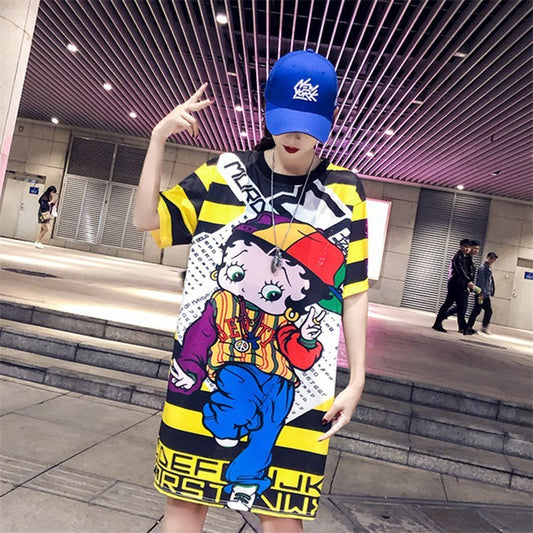 Kinderprint Snel drogende kleding Middellange mesh IJszijde Casual