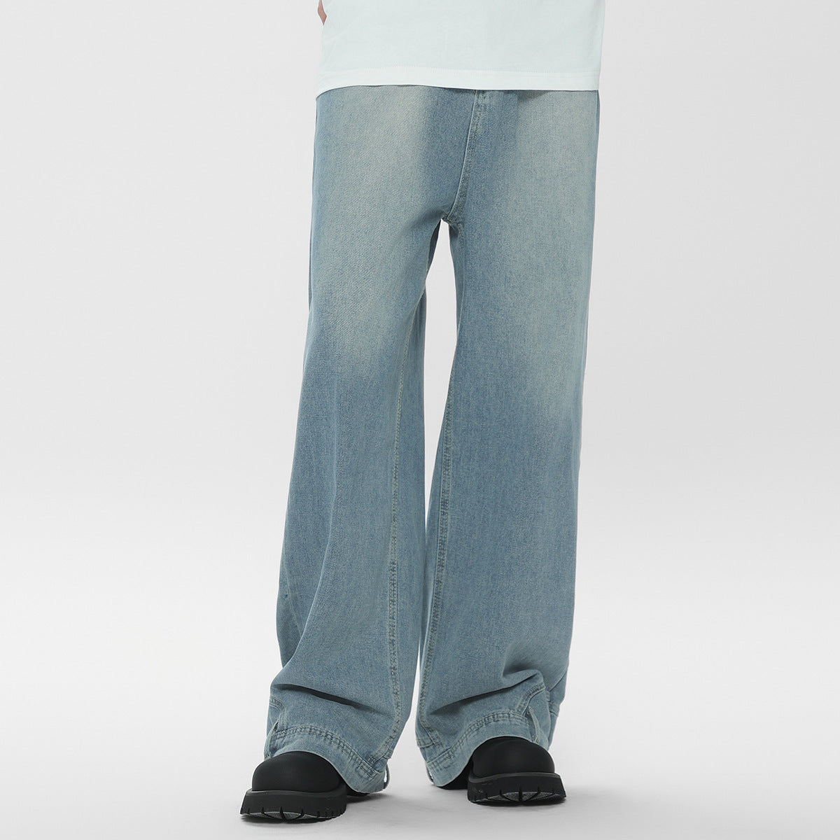 Amerikaanse Designer Omgekeerde Washed Jeans voor Unisex