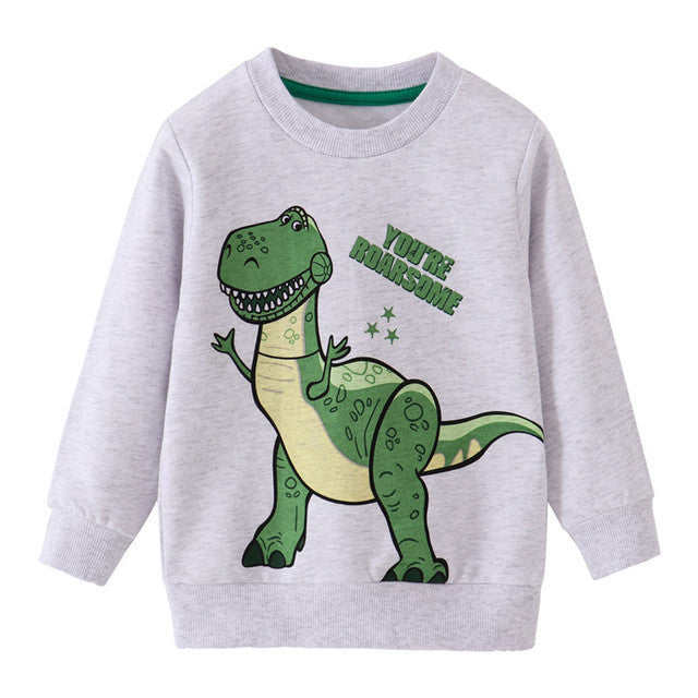 Reliëf Sweatshirts met Cartoonprint voor Kinderen