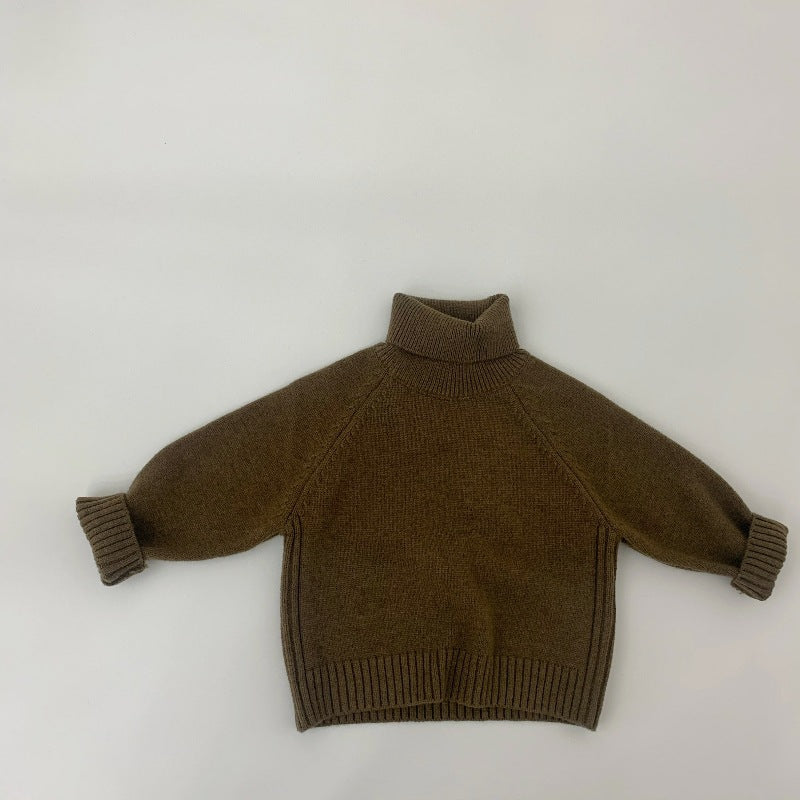 Casual Effen Kleur Gebreide Sweater voor Peuters / Kinderen