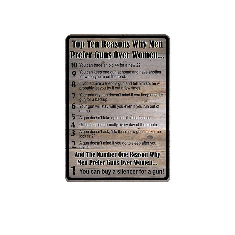 Amerikaanse retro nostalgische creatieve kentekenplaat ijzeren schilderij