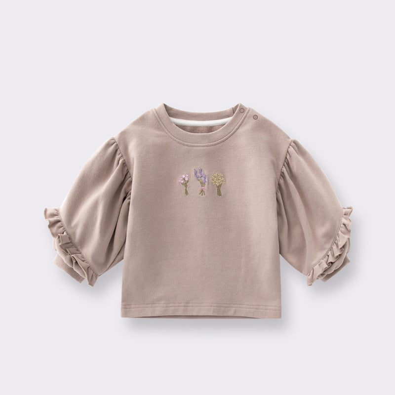 Sweatshirt met Klokmouw en Borduurwerk voor Baby's / Peuters
