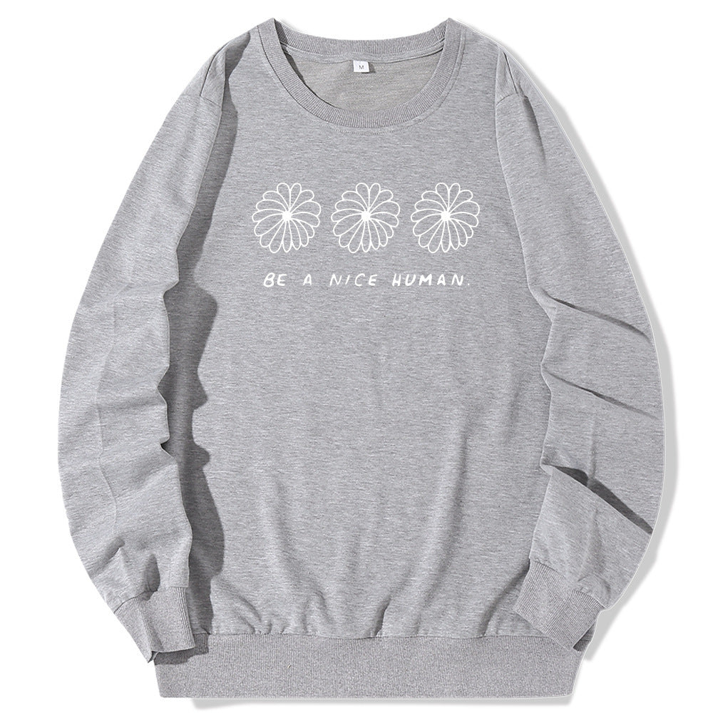 Europese en Amerikaanse Sweatshirt met Ronde Hals en Cartoonprint voor Dames/ Plus-size & Meiden