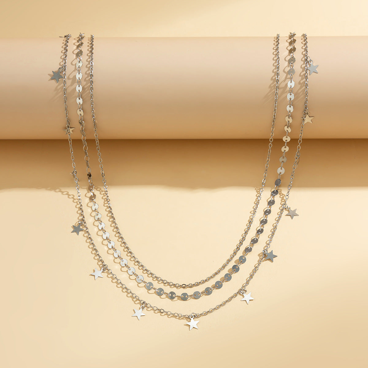 Stijlvolle Elegante Meerlaagse Metalen Boheemse Tailleketting met Hangende Bedeltjes voor Dames