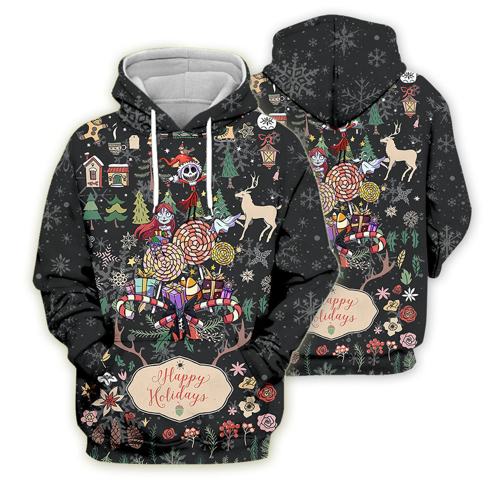 Kerst digitale print Hoodie