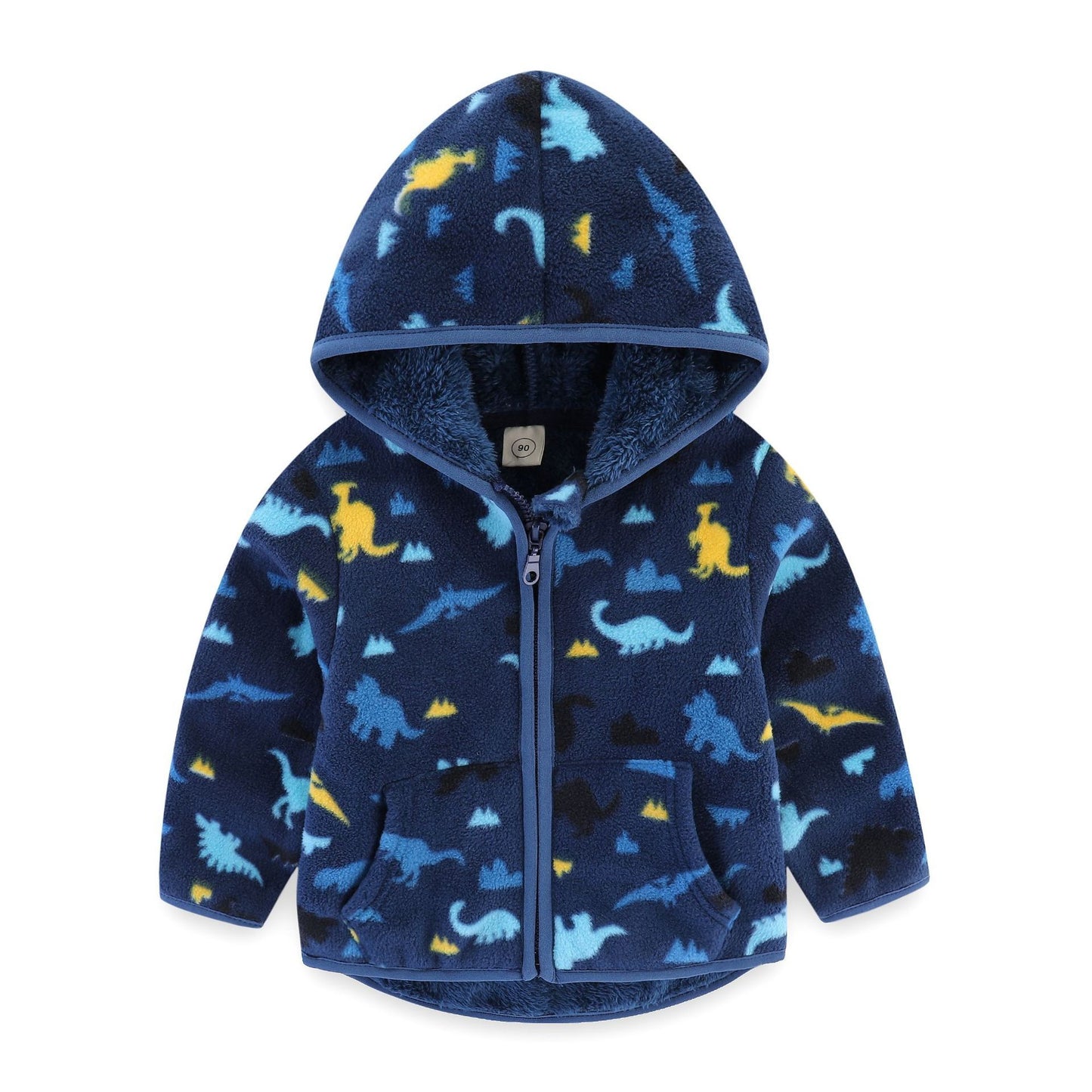 Polar Fleece Dikke Sweatvest met Stoere Print voor Peuters/Kinderen