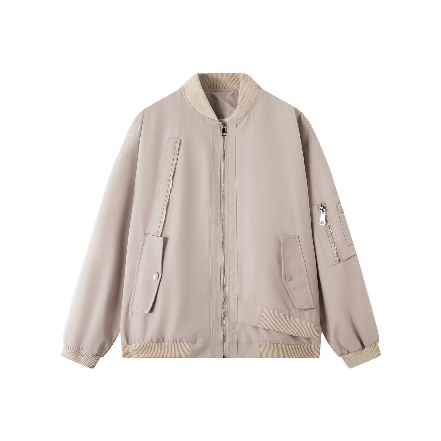 American High Street Style Warme Bomberjacket met Ritssluitng voor Dames & Plus-size