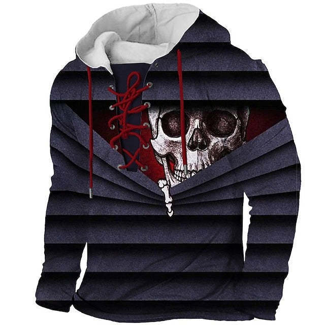 Retro Vlag Print Heren Hoodie