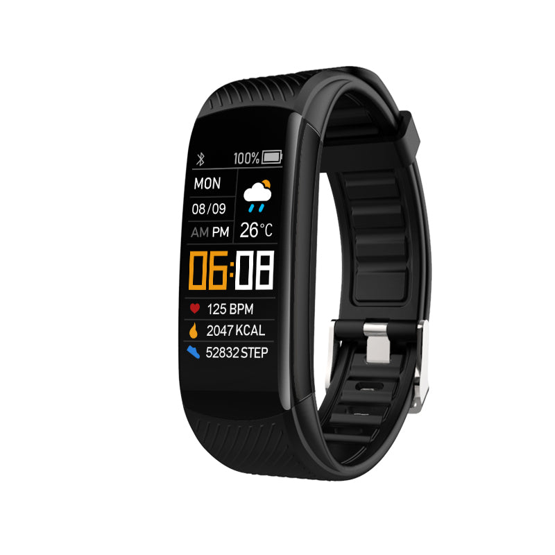Stijlvolle Sportieve C5S Smartwatch met Stappenteller en Gezondheidsmonitoring voor Heren