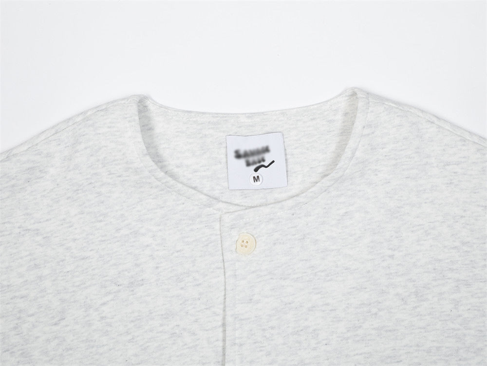 Amerikaanse Stijl Effen Kleur Losse Cardigan Trui met Knoop voor Heren & Jongens