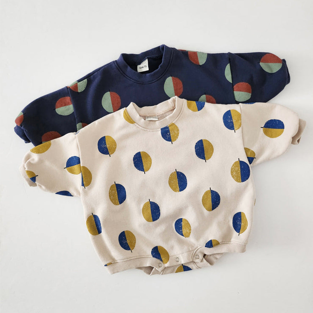 Sweatshirt-Jumpsuit met Lange Mouwen en ballonprint voor Baby's / Peuters