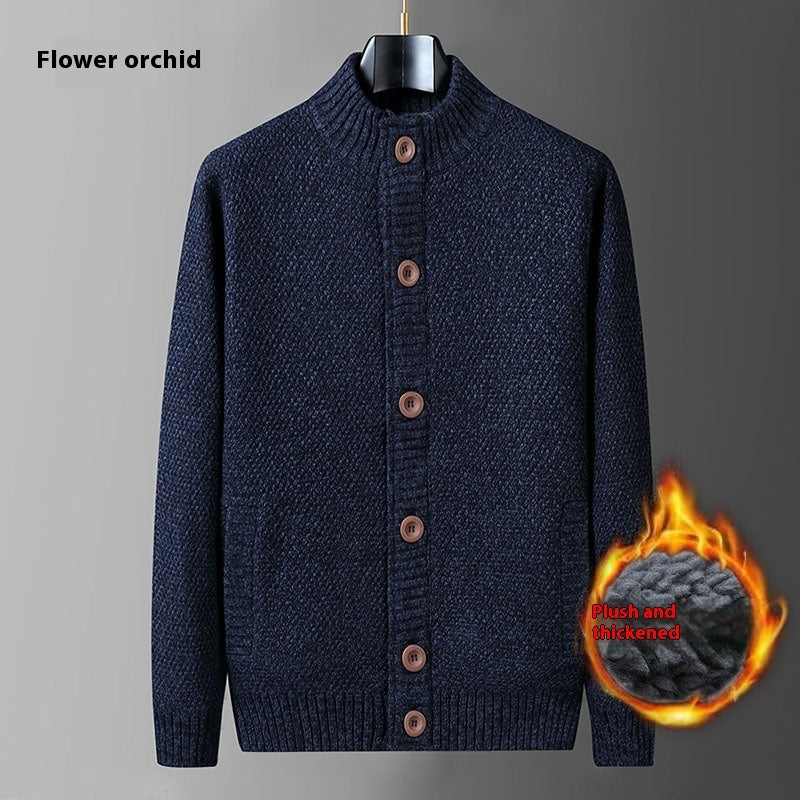 Fashion Casual Winter Losse Trui-Cardigan met Knoopsluiting voor Heren