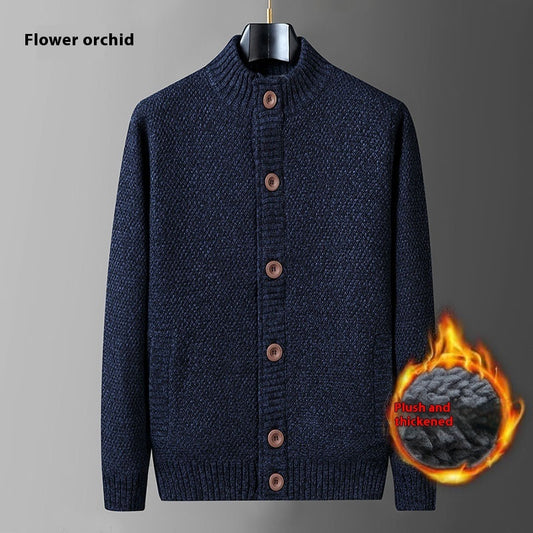 Fashion Casual Winter Losse Trui-Cardigan met Knoopsluiting voor Heren