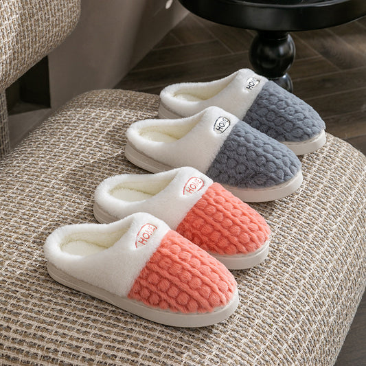 Winterse Antislip Pantoffels met Bijpassende en Dikke Zool  voor Unisex