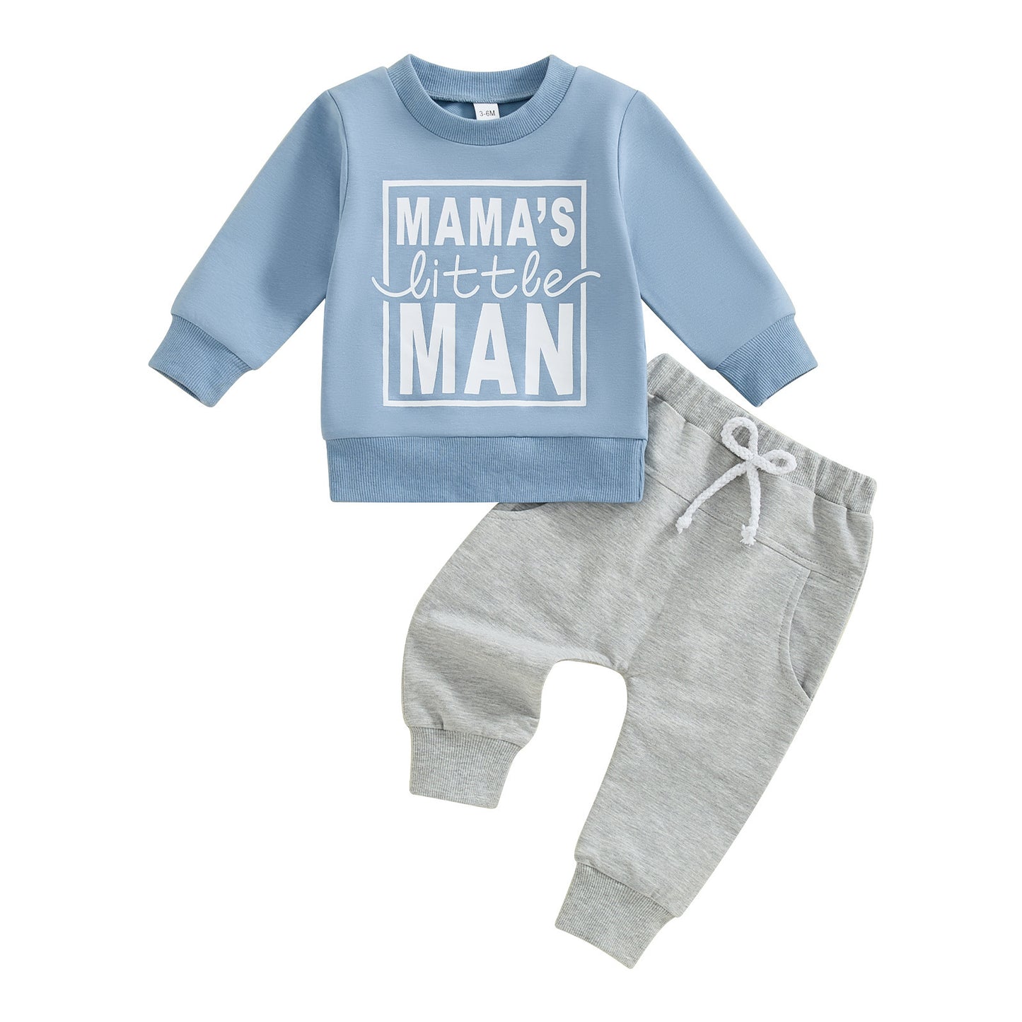 Casual Sweatshirt met Tekst & Broek in Europese en Amerikaanse Stijl voor Baby's/Peuters