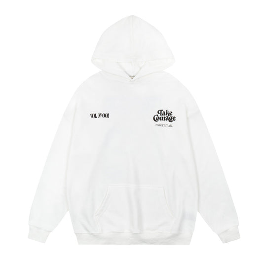 Losse hoodie met herfstlandschapsprint