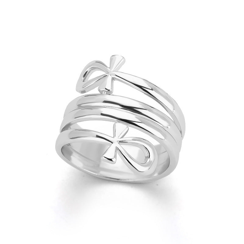 Elegante Indiase Dubbellaagse Ring van Koper voor Unisex
