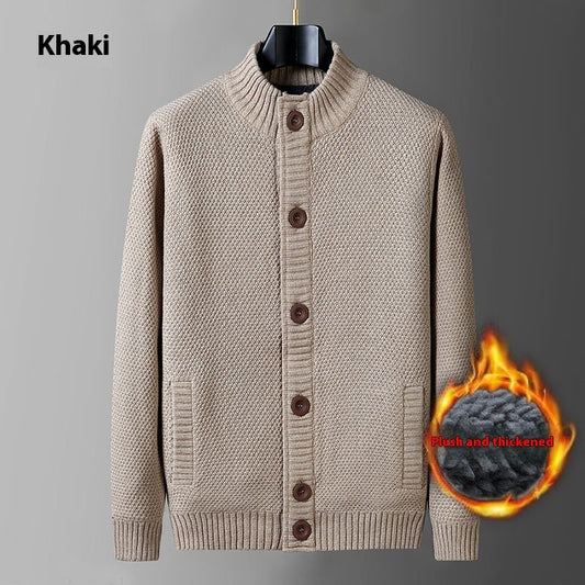 Fashion Casual Winter Losse Trui-Cardigan met Knoopsluiting voor Heren