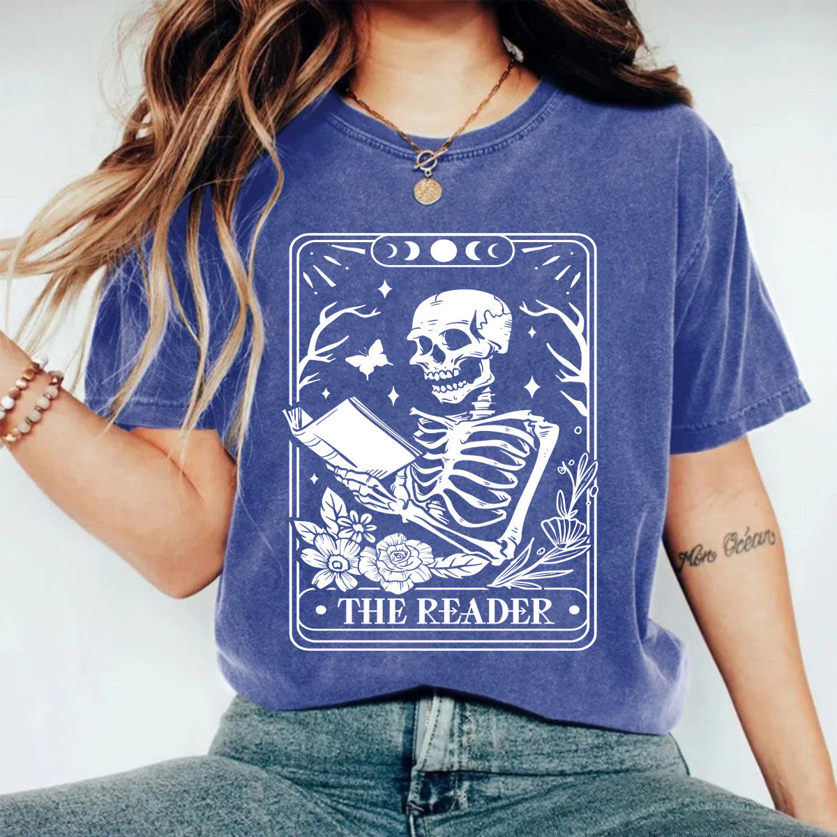 Stijlvolle Effen Kleur Casual Vintage Ronde Hals T-shirt met Cartoonprint en Korte Mouwen voor Dames & Plus-Size