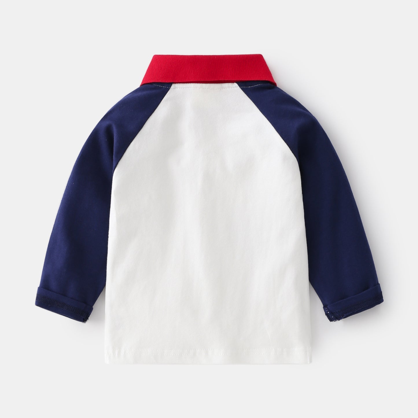 Modieuze Casual Katoenen Revers Poloshirt Bedrukte Cartoonprint met Knoopsluiting en Lange Mouwen voor Kinderen