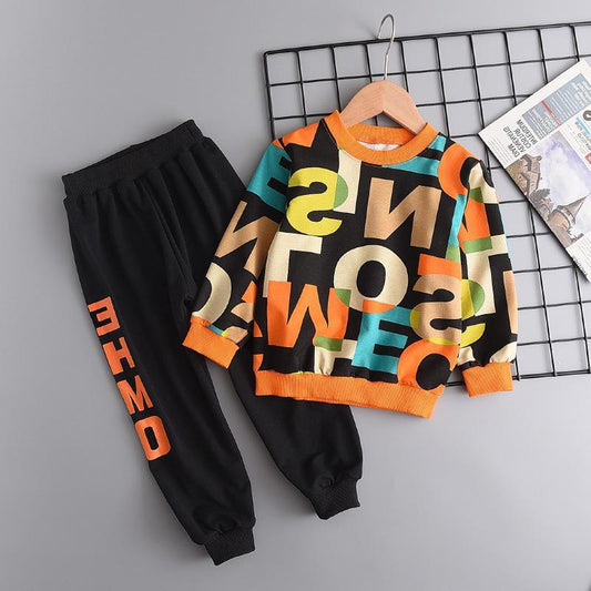 2-delige Outfit met Lettersprint Sweatshirt & Joggingbroek voor Peuters/ Kinderen
