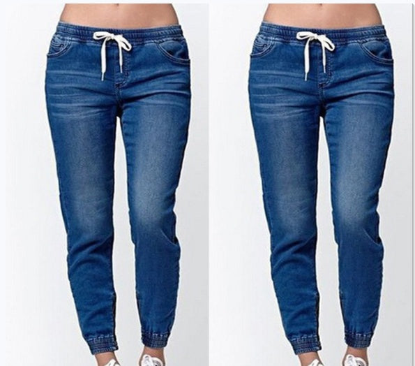 Ripped Lantern Jeans / Short met Trekkoord voor Dames / Plus Size & Meisjes