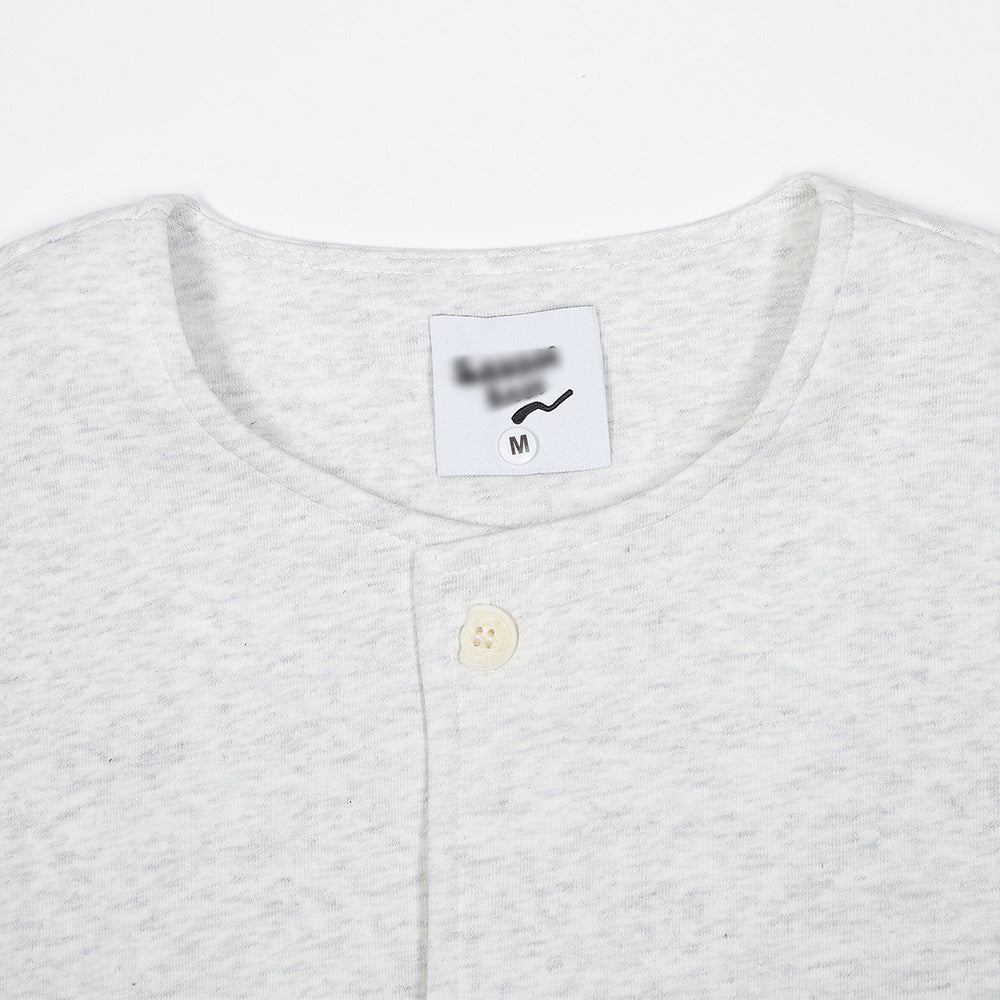 Amerikaanse Stijl Effen Kleur Losse Cardigan Trui met Knoop voor Heren & Jongens