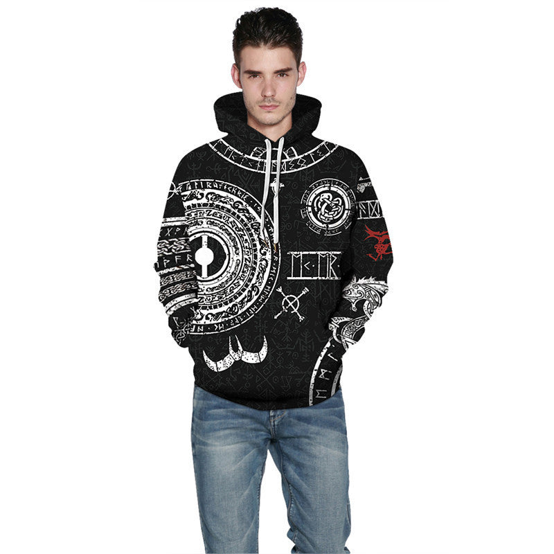 Hoodie met slangenprint