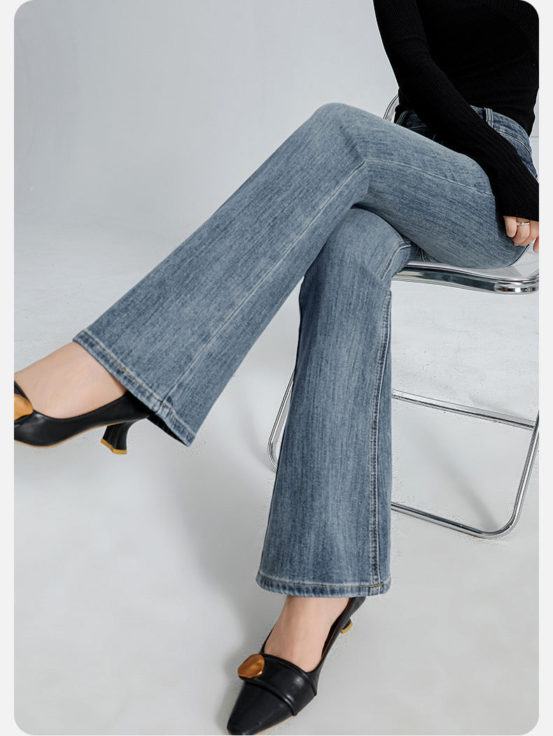 Distressed Skinny Jeans met Geborduurde Hart in Amerikaanse stijl voor Dames/ Plus-size & Meiden