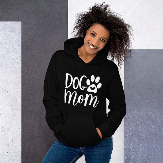 Dames Dog Mom Letter Print Hoodie
