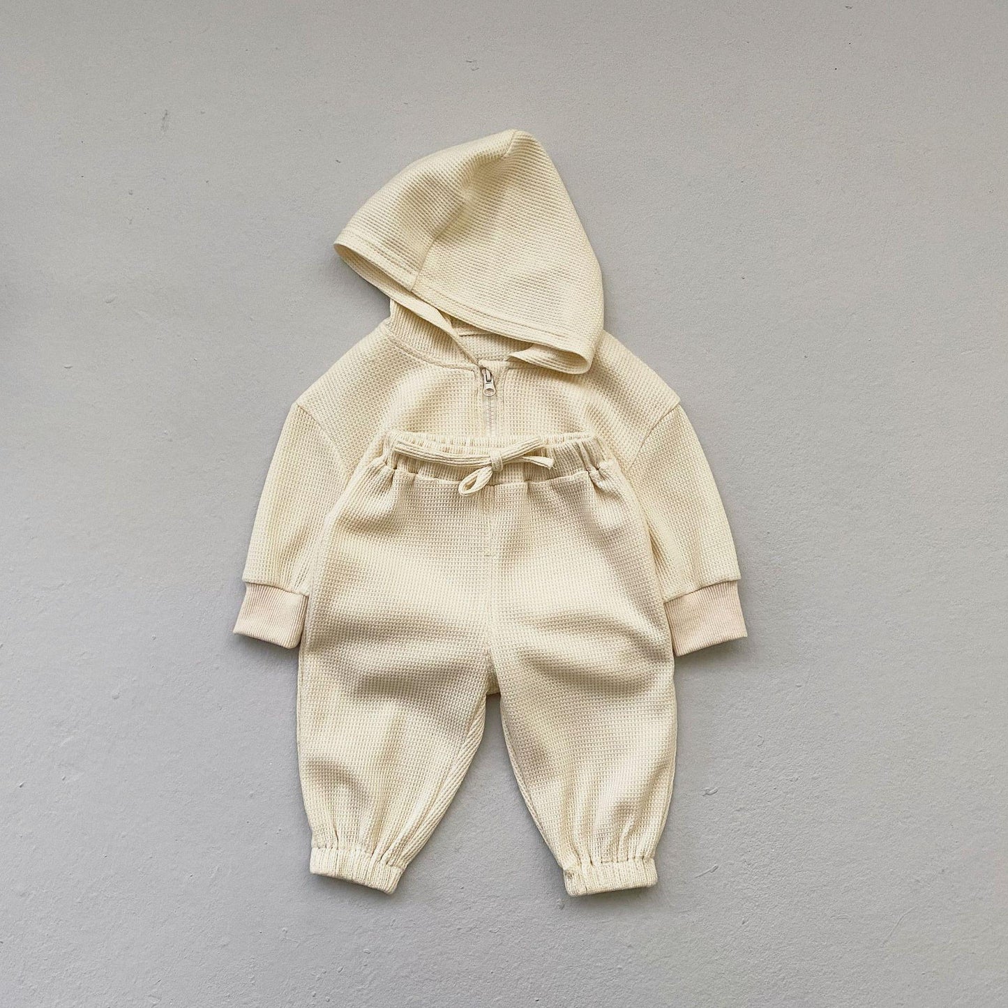 Tweedelige Set voor Baby's / Kinderen :  Casual Cardigan-Hoodie met Rits & Broek