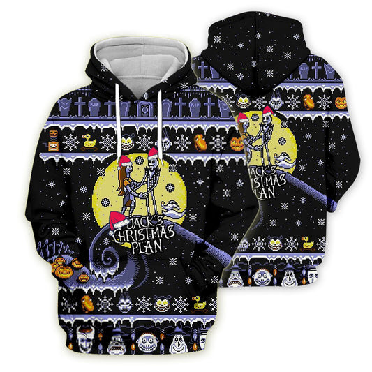 Kerst digitale print Hoodie