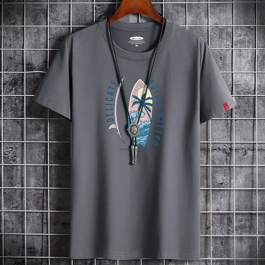 Retrostijl Effen Kleur Oversized Casual Vintage Korte Mouw T-shirt met Grafische Print Anime Harajuku Manga voor Heren & Jongens