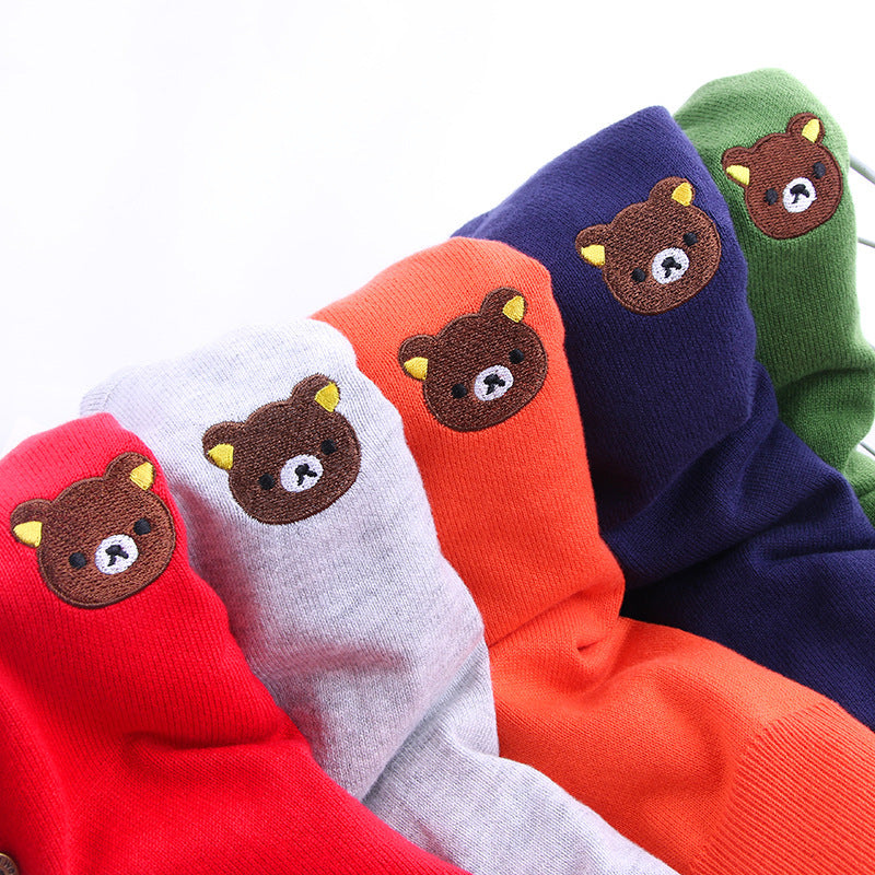 Klassieke Explosion Gebreide Vest met Geborduurde Beer voor Peuters / Kinderen