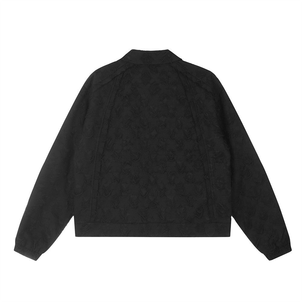 Fashion Brushed Losse Jacket met Knopen en Ritszakken voor Heren