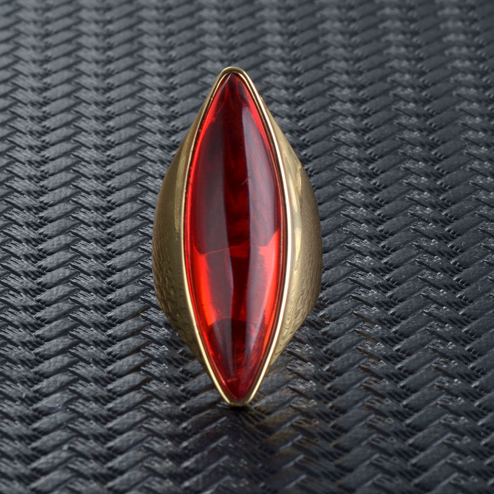 Amerikaanse Elegante Vintage Geometrisch Edelsteen Ring voor Dames