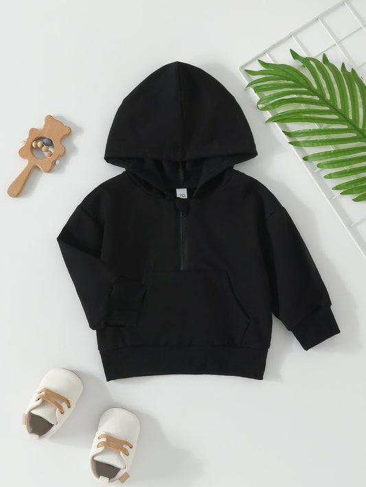 Effen Snoepkleurige Hoodie met Rits in Europese en Amerikaanse Stijl voor Kinderen