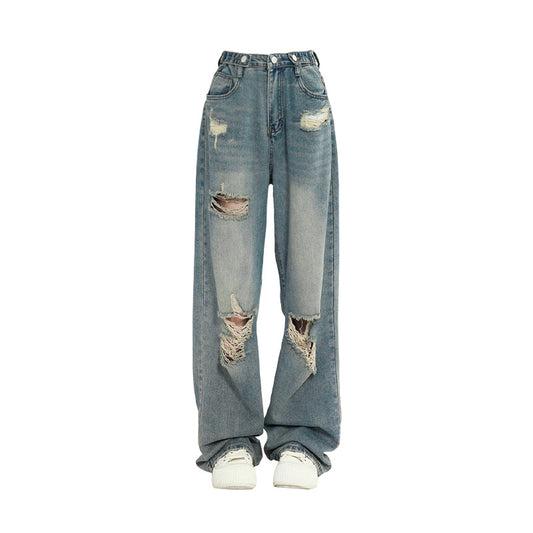 Amerikaanse Vintage Ripped Jeans voor Dames & Meiden