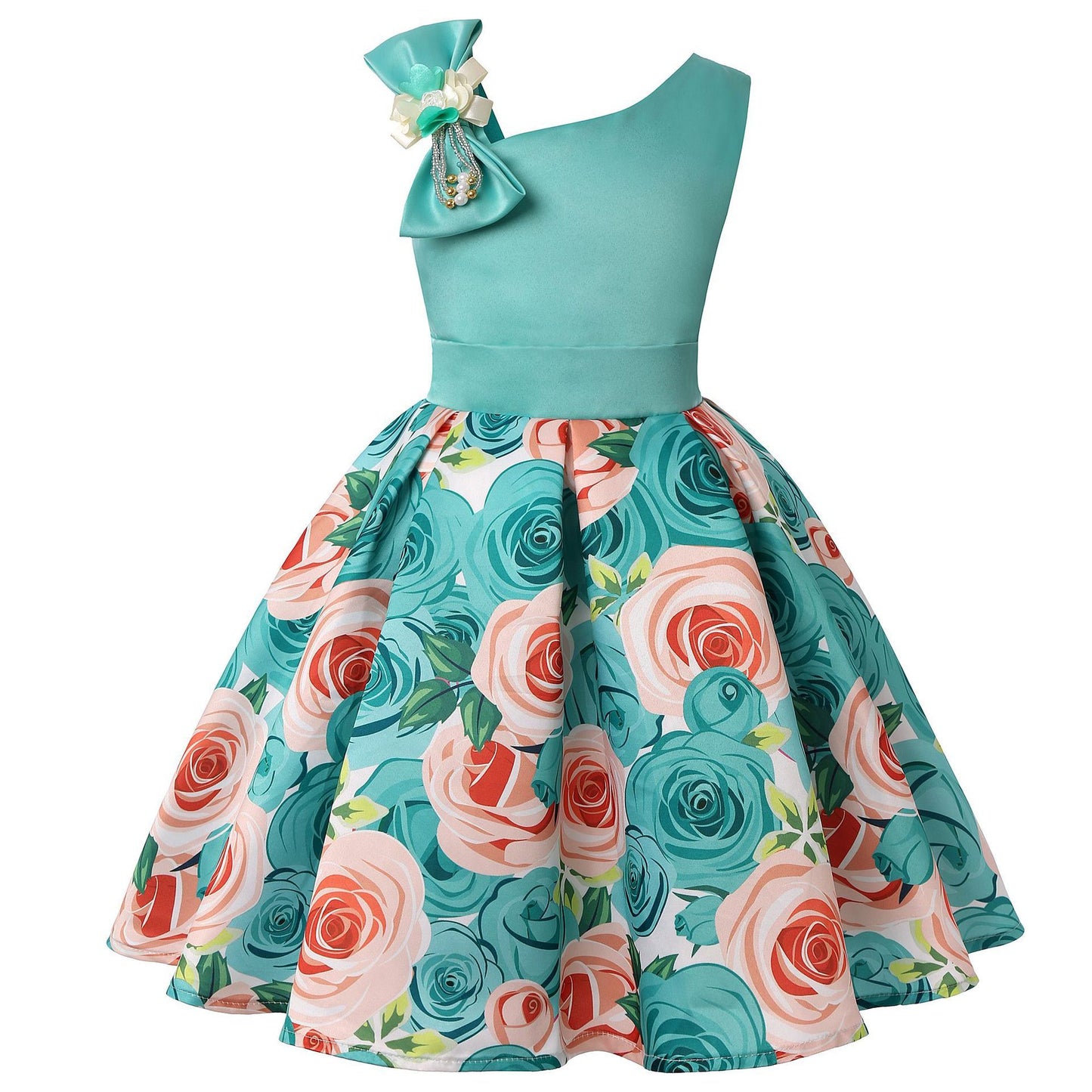 Meisjes Elegante Prinsessenfeestjurken / Meisjes Casual Feestjurken met Bloemenprint