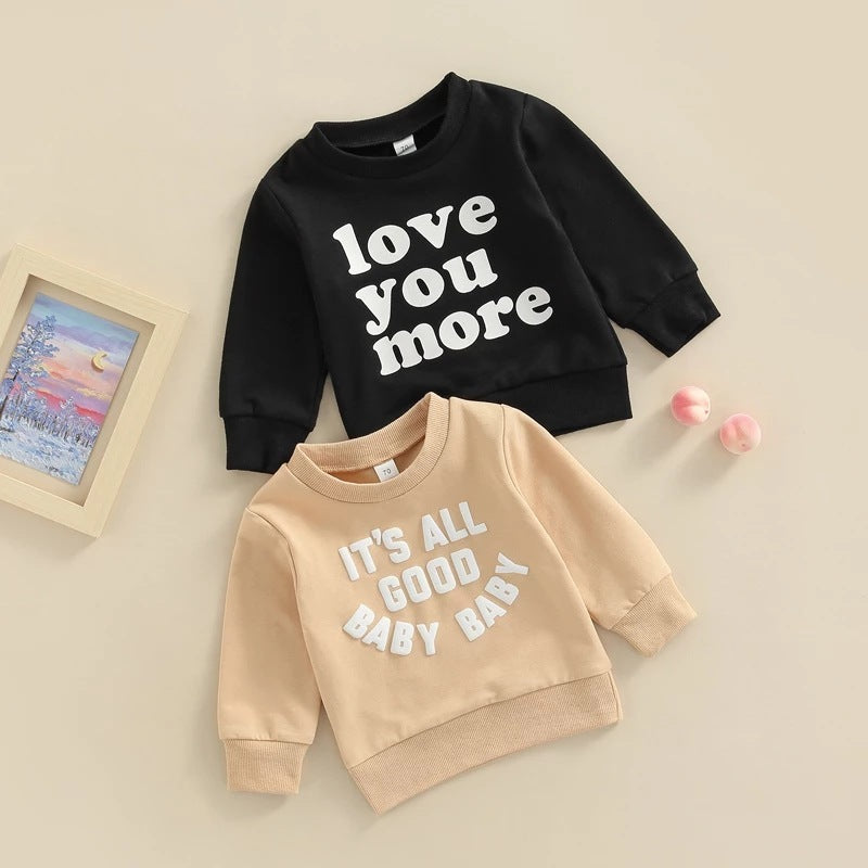Kindermode Casual Sweatshirt met Tekst voor Baby's / Peuters