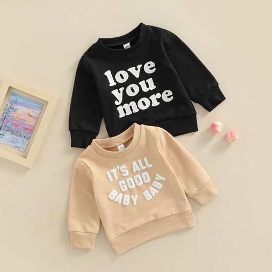 Kindermode Casual Sweatshirt met Tekst voor Baby's / Peuters
