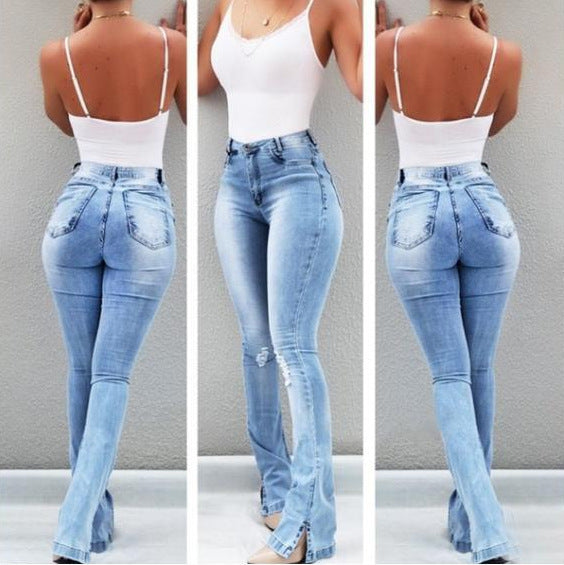 Stretch ripped jeans voor Dames & Meisjes