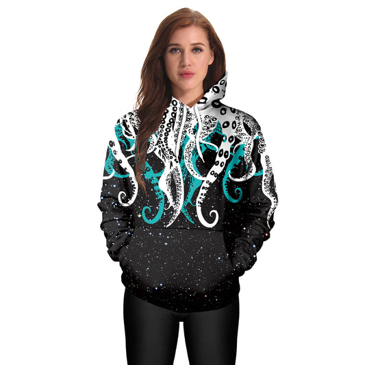 Octopus digitale print hoodie