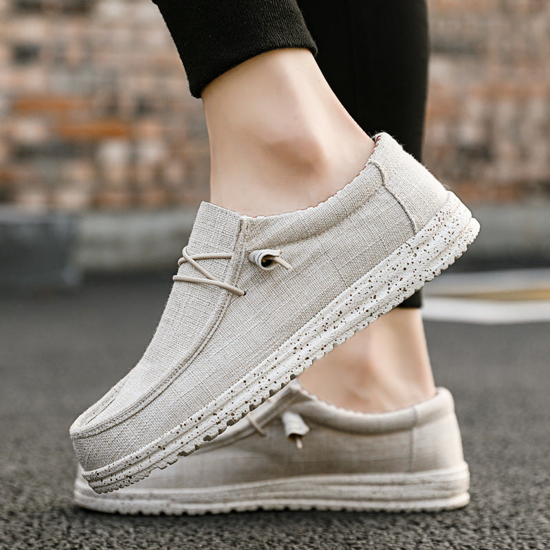 Amerikaanse Comfortabele Casual Effen Kleur Canvas Schoenen van Mesh voor Heren