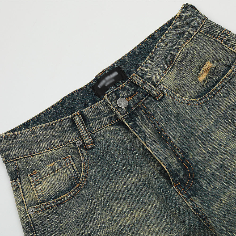 Casual American Designer Washed Skinny Jeans voor Heren & Jongens